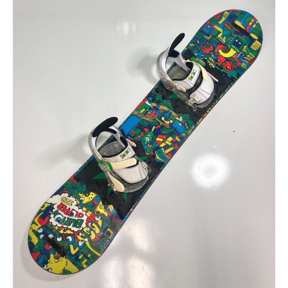 Burton Chopper 120 Kids Snowboard with Burton Grom Bindings Youth 120cm Zombie